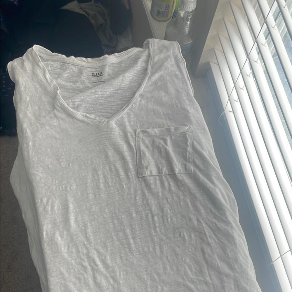 Alba White Short Sleeve Tee Casual Cotton